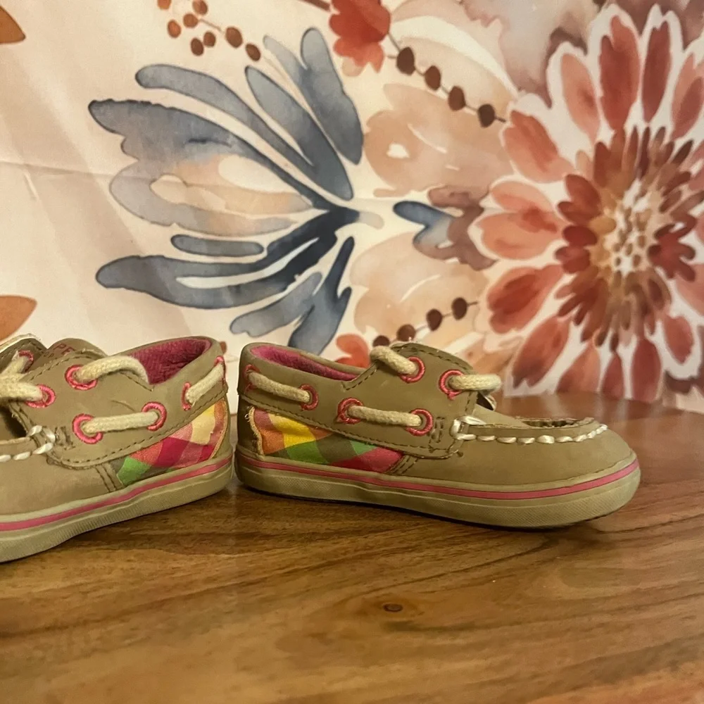 Y2K Vintage Sperry Top Sider 3M Infant Baby Preppy Colorful Intrepid Crib Shoes